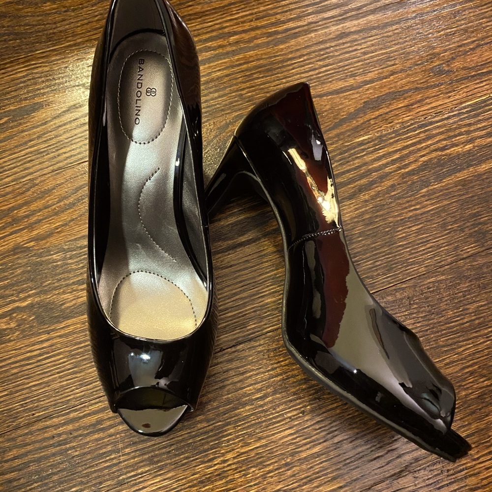Black Patent Pumps